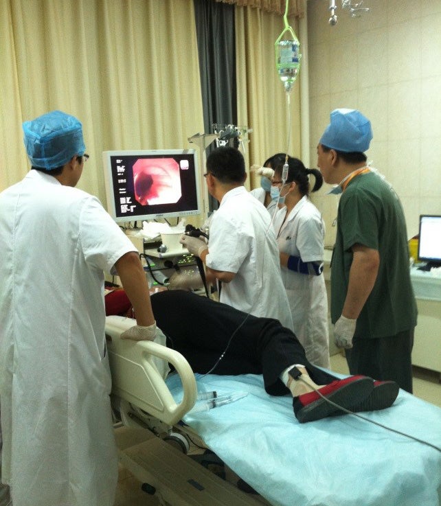 Clinical study of endoscopy and HRME imaging